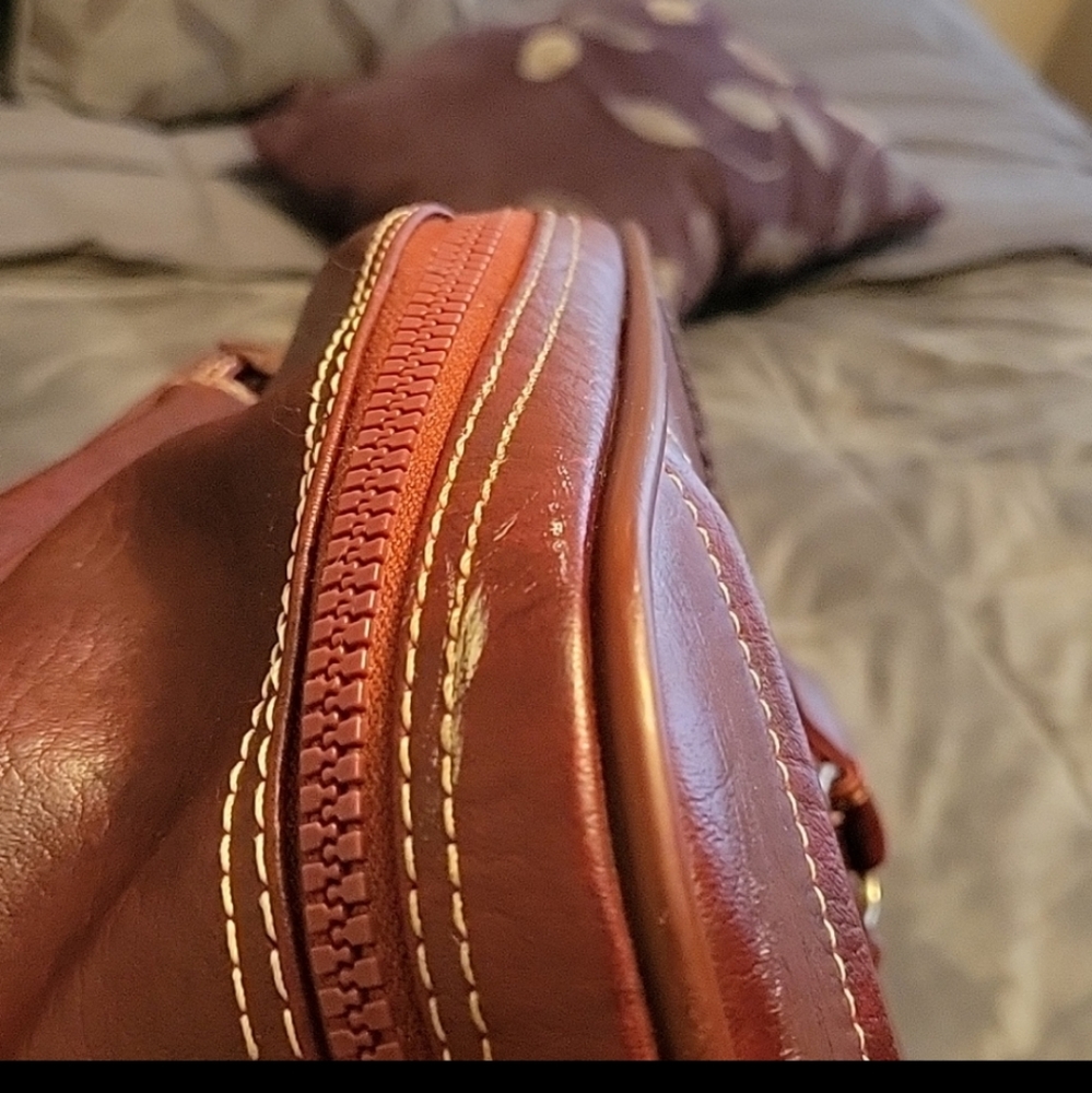 Impossible to find Vintage Genuine Leather 1960s Schiaparelli weekenders bag - Picture 8 of 12